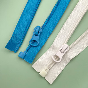 Wholesale Custom Color #5 Nylon Open End <b>Zipper</b> Auto Lock <b>Zipper</b> for Jacket Coat Garment Front Fly - Product Image 1