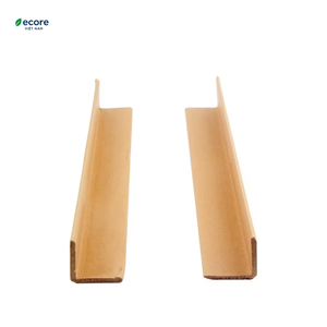 Protectores de esquinas en forma de L de cartón kraft duradero para protección de palets y embalaje con film estirable. - Product Image 1