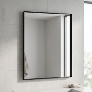 28x36 Inch Black <b>Rectangular</b> Bathroom <b>Wall</b> Mounted Vanity <b>Mirror</b> with Deep Frame - Product Image 3