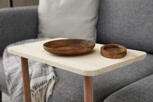 Table d'appoint en bois massif artisanale 2026, petite table de salon, table de chevet, mobilier de maison - Product Image 4