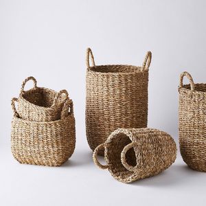 Seagrass Storage <b>Basket</b> Handmade Woven Organizer for Home Organization and Retail Display Wholesale Supplier Export Quality - Product Image 6