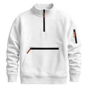 Sweat à capuche pour homme, personnalisable, unisexe, 100% coton, à carreaux, entièrement zippé, épais - Product Image 1