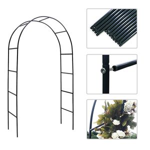 Arco de Jardín Metálico Ajustable de 78'' de Alto x 45'' de Ancho, Soporte para Plantas Trepadoras, Decoración para Bodas y Eventos al Aire Libre - Product Image 5