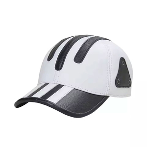 Waterproof Fashion Wear Leather Hat 100% Leather Personalized Unisex Baseball Original Leather Hats - Product Image 6