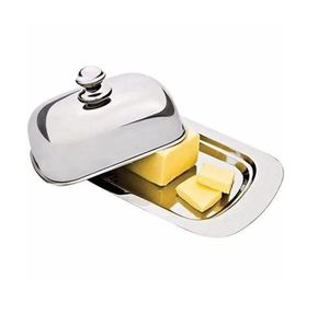 Boîte à beurre en acier inoxydable de bonne qualité et finition soignée avec couvercle, pour les fêtes, boîte de rangement alimentaire pour la cuisine à des prix incroyables - Product Image 5