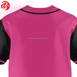 Maillots de baseball pour hommes avec votre propre logo, respirants, à séchage rapide, manches courtes, 100% polyester, pour baseball et softball - Product Image 6