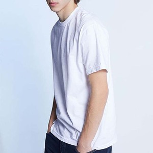 Camisetas de Cuello Redondo y Manga Corta para Hombre, Color Blanco, Material de Algodón - Product Image 6