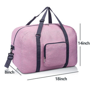 Bolsa de Viaje Deportiva Plegable Personalizada al por Mayor con Logotipo de Moda, Impermeable, para Hombre y Mujer, con Cierre de Cremallera de Poliéster - Product Image 5