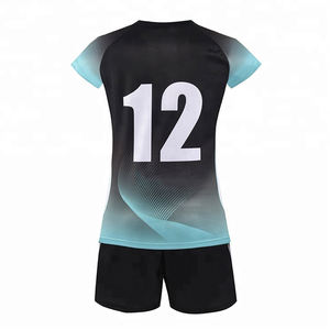 Uniformes de Voleibol Personalizados de Poliéster Ligero, Tejido Transpirable de Secado Rápido, Antibacteriano, Ecológico, Profesional para Interiores - Product Image 2