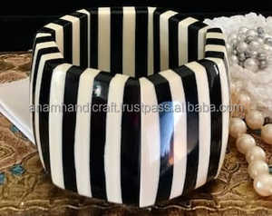 Pulsera de joyería de moda de resina de ángulo hecha a mano de alta calidad para mujer, hebra de Color DE MARCA DE LA India, artesanía de resina - Product Image 3