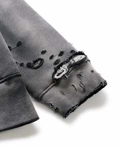 Sudadera con Capucha para Hombre Nesta Sports, Estilo Vintage, Lavado Ácido, Felpa Francesa de 450 g/m² - Product Image 4