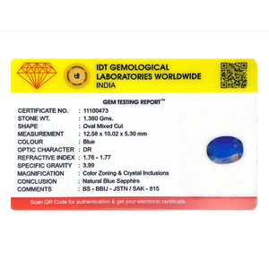 Loose 6.9 Carat Sky Blue Sapphire Gemstone-Excellent Diamond Cut 11mm X 20mm for Fine Jewelry - Product Image 4