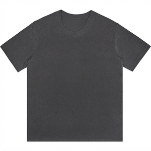 A2808 Men's Short-Sleeved Round Neck <b>T</b>-<b>Shirt</b> Youth Style Printed <b>Polyester</b>/Cotton Woven Fabric 200 Grams Weight - Product Image 6