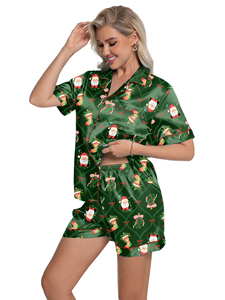 Pyjamas de luxe en modal et plumes pour femmes, ensemble de mode personnalisé – Vêtements de nuit soyeux et frais pour filles, été, automne, printemps - Product Image 4