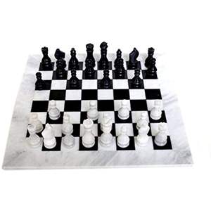 Juego decorativo, ajedrez artesanal de mármol, juego de ajedrez coleccionable, juego decorativo de mármol para el hogar, tablero de ajedrez de alta gama, juego de estrategia de mármol - Product Image 5