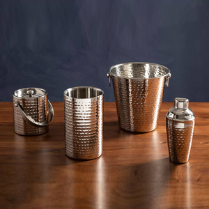 Shaker à cocktails en argent martelé avec finition texturée – L'accessoire de bar élégant et indispensable pour des cocktails exceptionnels - Product Image 5