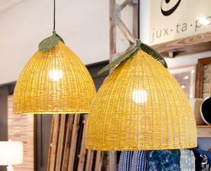 Juego de 2 pantallas de lámpara con forma de limón, hechas en Vietnam con color OEM ODM y la mejor calidad. - Product Image 1