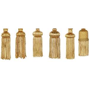 Fabricants de pompons en or français, pompons de cérémonie personnalisés en or et argent, pompons métalliques dorés français en gros - Product Image 3