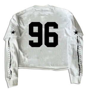 T-shirt décontracté à manches longues double couche 100 % coton 260 g/m² pour homme, vierge pour impression, en promotion - Product Image 5