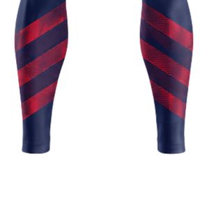 Leggings de Ciclismo para Hombre y Mujer, Color Azul Oscuro y Rojo, Largos, Acolchados, Elásticos, Ropa Deportiva para Ciclismo de Carretera - Product Image 4