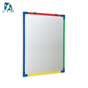 Tableau d'affichage magnétique avec cadre en plastique coloré et surface en acier galvanisé 30x60cm pour montage mural - Product Image 5