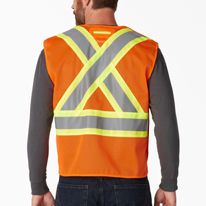 Chaleco de Seguridad Multifuncional con 4 Bolsillos y Logotipo Personalizado, Amarillo y Negro, para Trabajo en Exteriores, Reflectante, ANSI/EN ISO, Venta al Por Mayor - Product Image 2