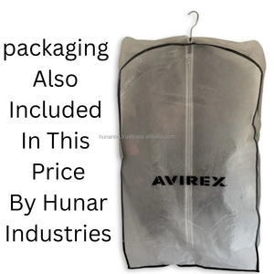 Chaqueta Bomber de Cuero Negra Premium "American Flight Icon" |   Avirex USA Varsity Heritage Series de Alta Gama para Uso Urbano de Alto Volumen - Product Image 5