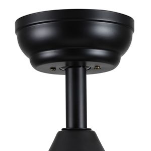 Ventilatore da soffitto LED moderno Yamiyu da 48 pollici, nero opaco, con asta integrata intelligente, compatibile con Alexa e Google Assistant - Product Image 6