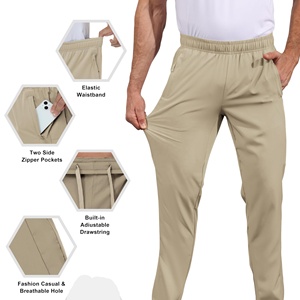 Pantalon de jogging en molleton de coton pour homme, coupe droite, taille à cordon, tissu doux et chaud, idéal pour la gym et les entraînements décontractés - Product Image 4