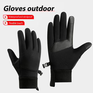 Brown Leather <b>Touchscreen</b> Needle Detection Winter <b>Gloves</b> Breathable Eco-Friendly Wrist Length Warm Outdoor Casual Use - Product Image 4