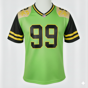 Maillots de football pour hommes adultes en spandex/coton/fibre de bambou respirants à manches courtes, maillot de football de Chicago, transfert par sublimation - Product Image 1