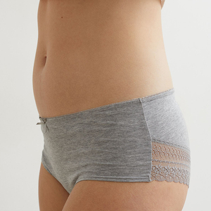 Culotte sexy en dentelle florale sans couture, séchage rapide, en Spandex/Coton, taille moyenne, grande taille, confortable, pour femme, usage quotidien - Product Image 6