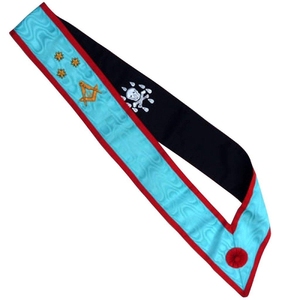 Masonic Regalia Sash Custom Designed Premium Embroidery <b>Adjustable</b> <b>Strap</b> Durable Fabric Wholesale Supply - Product Image 5