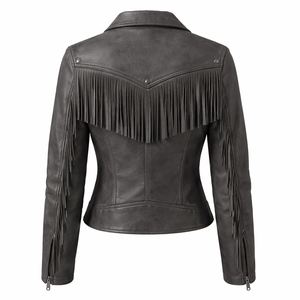 Wholesale Custom Premium <b>Vintage</b> Fringe <b>Leather</b> <b>Jacket</b> for <b>Women</b> - Direct Manufacturer & OEM Supplier - Product Image 2