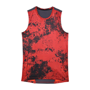 Custom Sublimation Printing Breathable <b>Running</b> <b>Singlet</b> Men's Seamless Sleeveless Vest Knitted Tank Top - Product Image 6