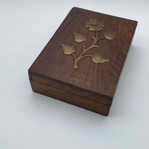Affordable Rustic Wooden Treasure Storage <b>Box</b> for Coins, Jewelry, <b>Trinkets</b> and Special Keepsakes with Classic Vintage - Product Image 3