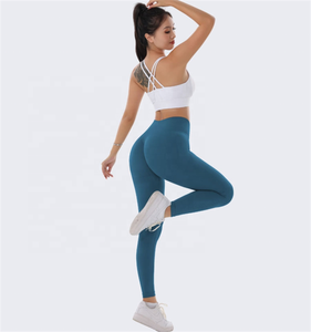 Leggings deportivos de punto de longitud completa para mujer, leggings personalizados 2026 al por mayor, leggings de cintura alta para mujer - Product Image 6