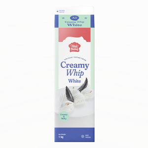 Crème Non Laitière en Gros de Haute Qualité Creamywhip Blanche 1KG pour Décoration de Pâtisserie HALAL Prix Avantageux - Product Image 1