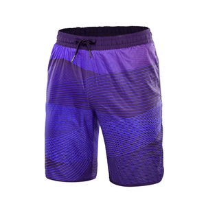 Shorts de bain pour homme avec logo personnalisé, dégradé de couleurs, extensibles dans 4 directions, séchage rapide, résistants à l'eau, avec cordon de serrage - Product Image 4