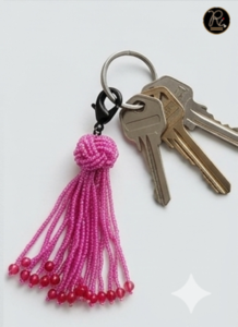 Ornement suspendu artisanal à pampilles perlées, Décoration bohème pour la maison, Attache de rideau, Breloque de sac, Porte-clés, Décoration festive - Product Image 3