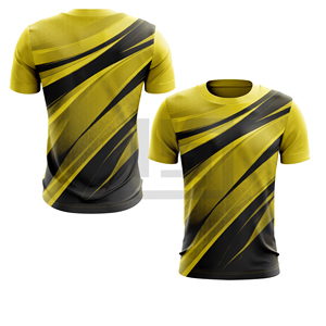 Camiseta de Manga Corta con Cuello Redondo para Hombre, Tejido Grueso con Estampado Tie-Dye, Estilo Normcore Minimalista, Spandex/Poliéster, Corte Regular, Casual - Product Image 5