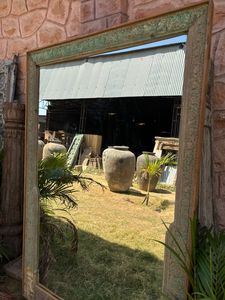 Luxury Modern Home Hotel Full-Length Carved Wood <b>Frame</b> Hanging Wall Mirror Classic Dining Bedroom Glass Bathroom Home Furniture - Product Image 5