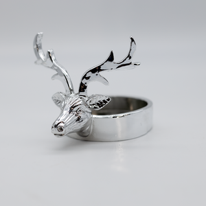 Anneaux de serviette très demandés, design tête de renne de Noël, pour porte-serviettes, décoration de table pour mariage - Product Image 6