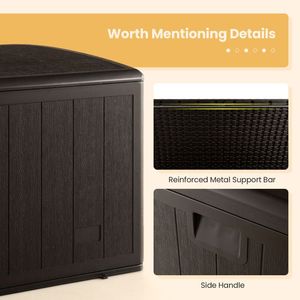 Contenitore da Esterno per Patio da 130 Galloni con Coperchio Bloccabile per Tutte le Condizioni Atmosferiche - Product Image 2