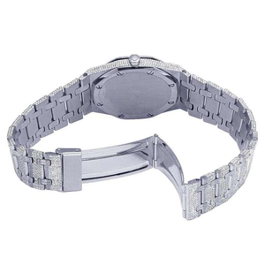 Relojes de Lujo con Diamantes de Claridad VVS para Hombre y Mujer, con Probador de Diamantes, Correa de Silicona, Cronógrafo de Lujo - Product Image 3