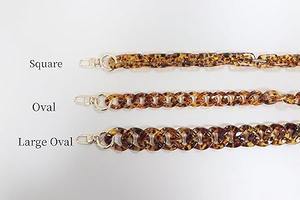 Accessoires pour sacs : Poignées en résine couleur ambre, pièces de sac à main, anneau en D, poignée en plastique acrylique d'Inde - Product Image 4