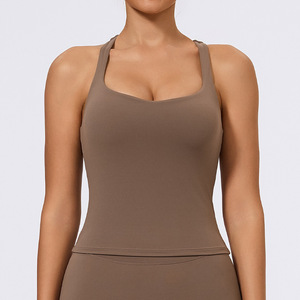 Camisetas de Tirantes Deportivas Casuales para Mujer, Tallas Grandes, 100% Algodón, Secado Rápido, Transpirables, Ecológicas, para Gimnasio, Yoga, Correr, Color Sólido - Product Image 3