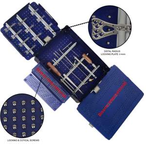 BISONS - Sistema de Placa y Tornillos de Bloqueo para Radio Distal Ortopédico Manual de Acero Inoxidable, 2.4mm, Certificado CE ISO13485 - Product Image 1