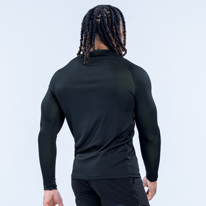 Camiseta Deportiva de Cuello Redondo para Hombre, Personalizada con Logotipo, Compresión, Corte Regular, Buena Calidad, Secado Rápido, Cómoda y Transpirable, Venta al Por Mayor - Product Image 2