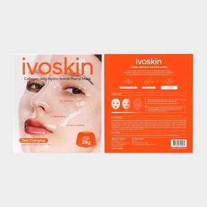 IVOSKIN Collagen Niacinamide Hydro Bomb Masque Facial Nourrissant Repulpant Raffermissant Anti-rides Hydratant Écologique en Feuille Florale - Product Image 2